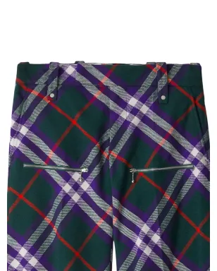 Burberry チェック柄ウールパンツ - サムネイル2