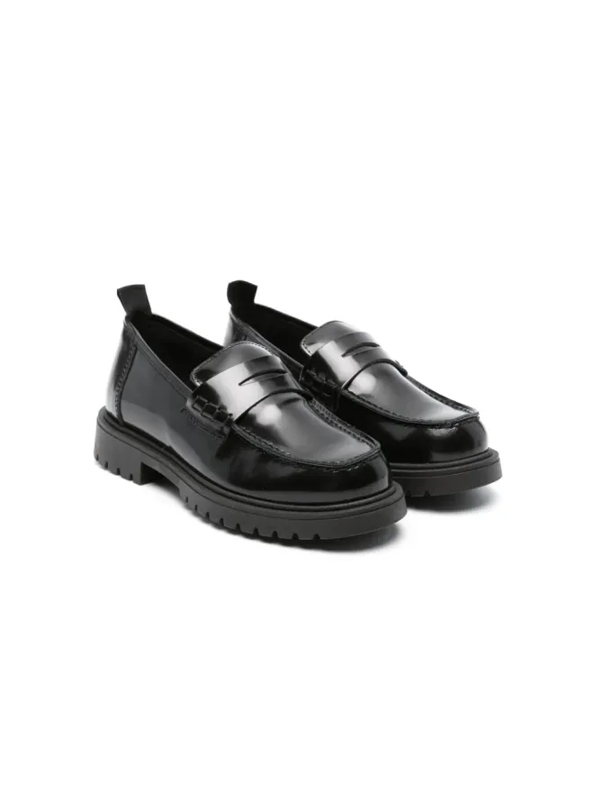 Douuod Kids Douuod Kids スリップオン レザー モカシン - ブラックの商品画像
