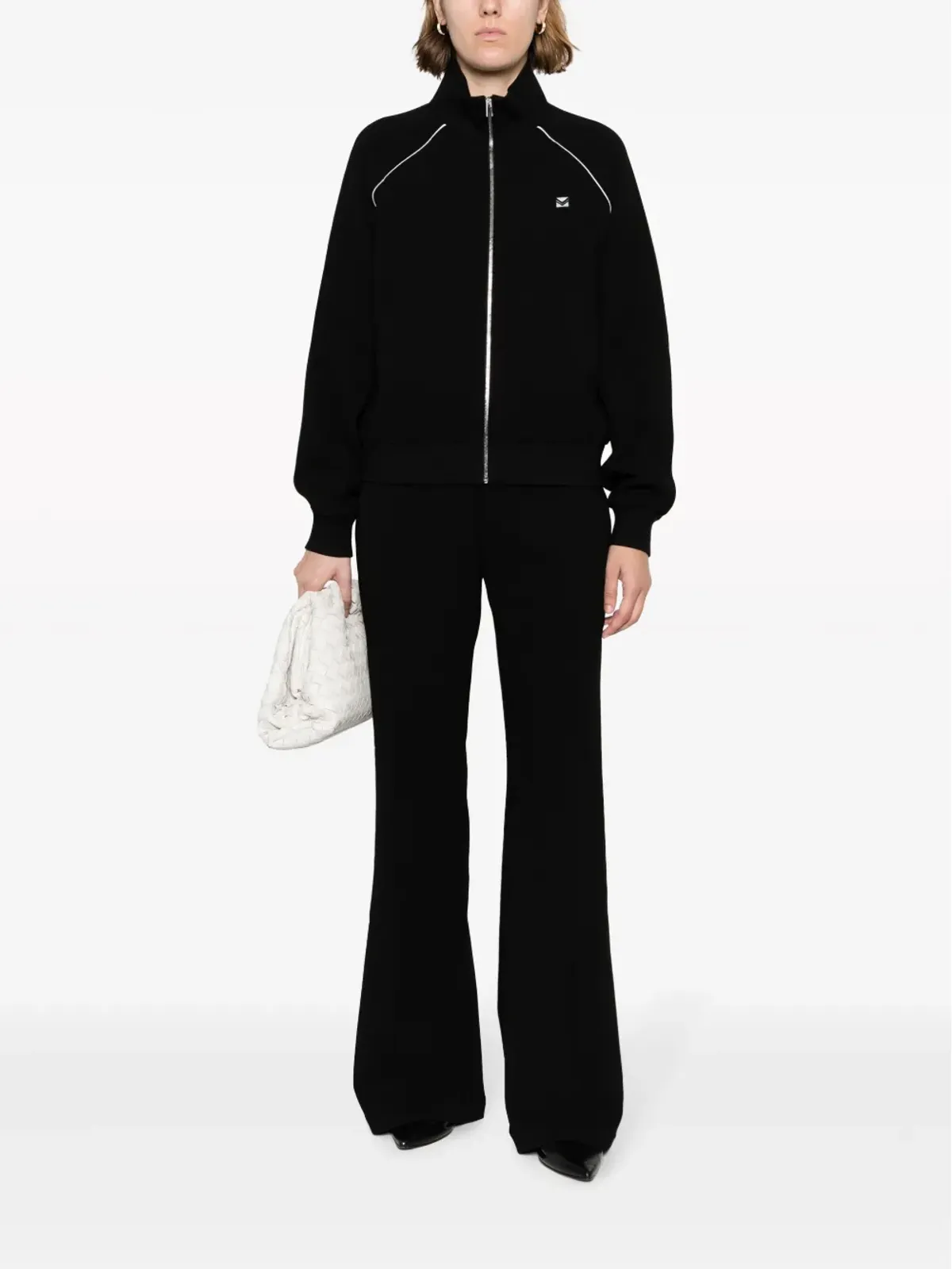 Tory Burch クレープ トラックジャケット - Black - 画像2