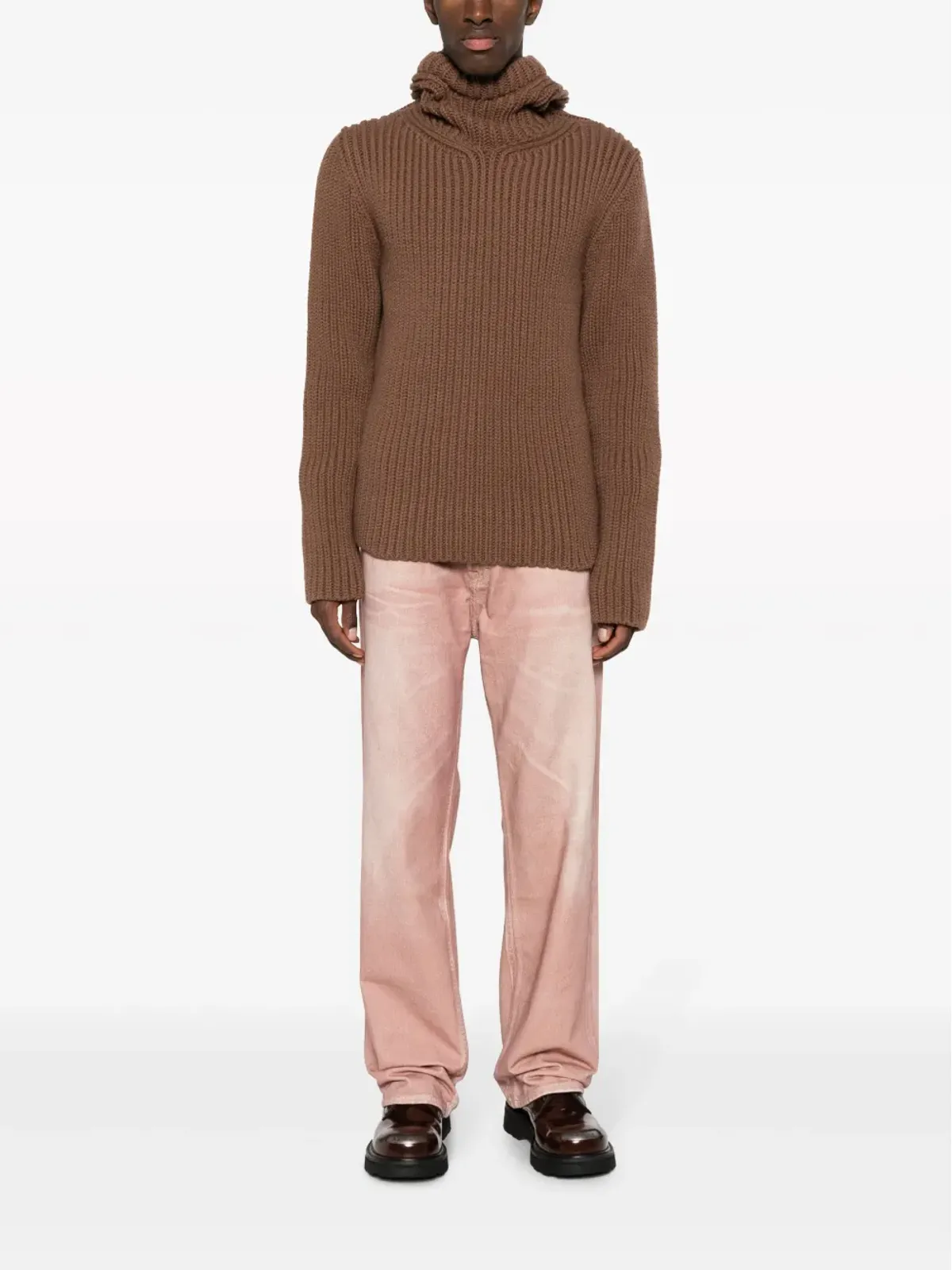 Lanvin リブ編みフード付きニットセーター - 画像2