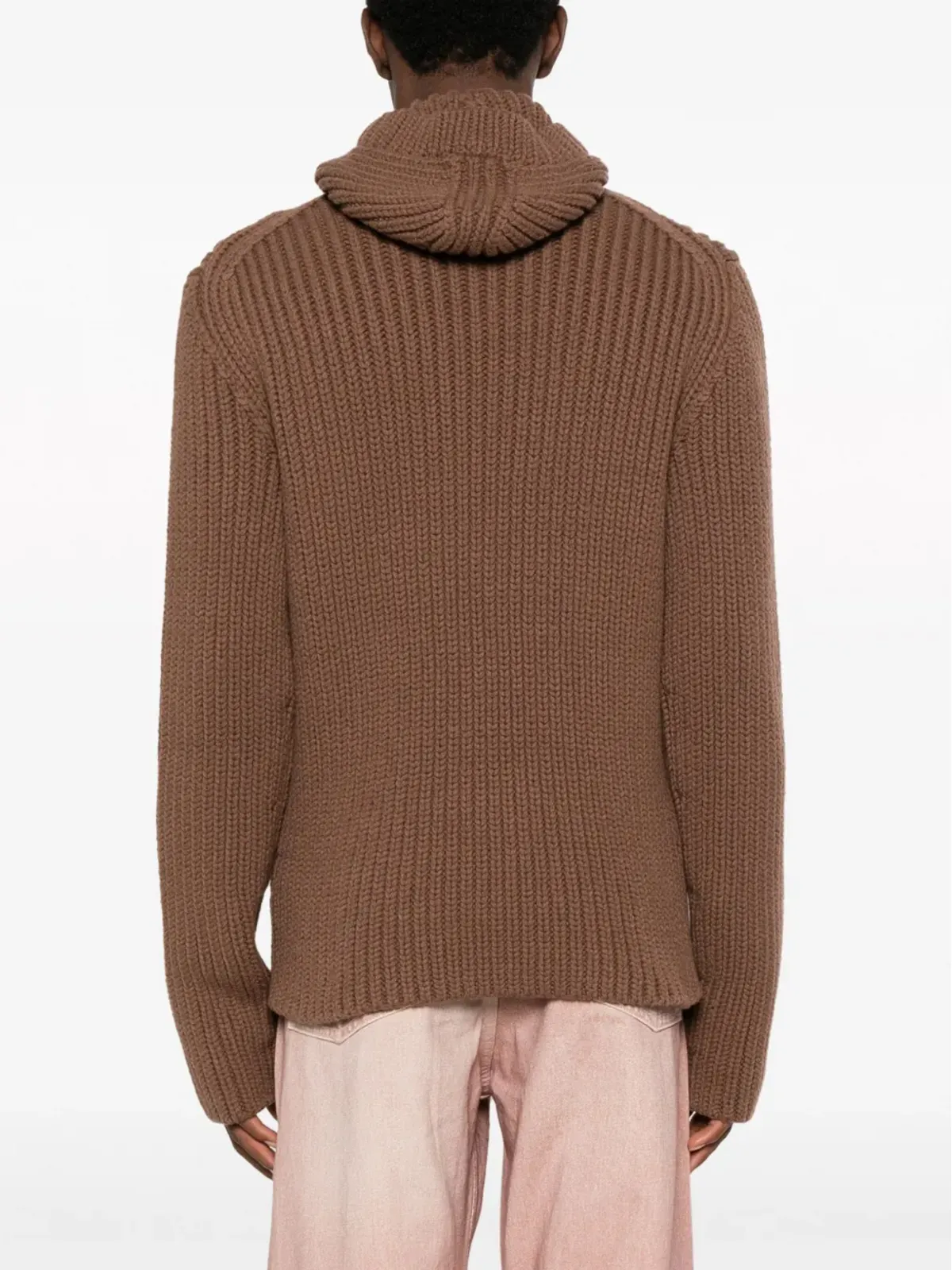 Lanvin リブ編みフード付きニットセーター - 画像4
