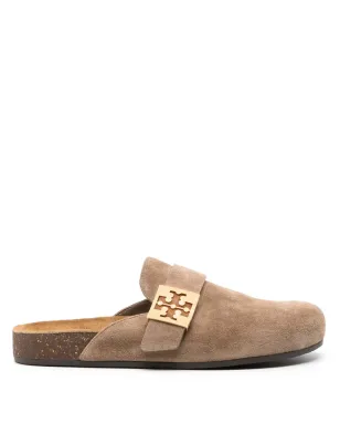 Tory Burch ロゴプレート付きスエードミュール - サムネイル1
