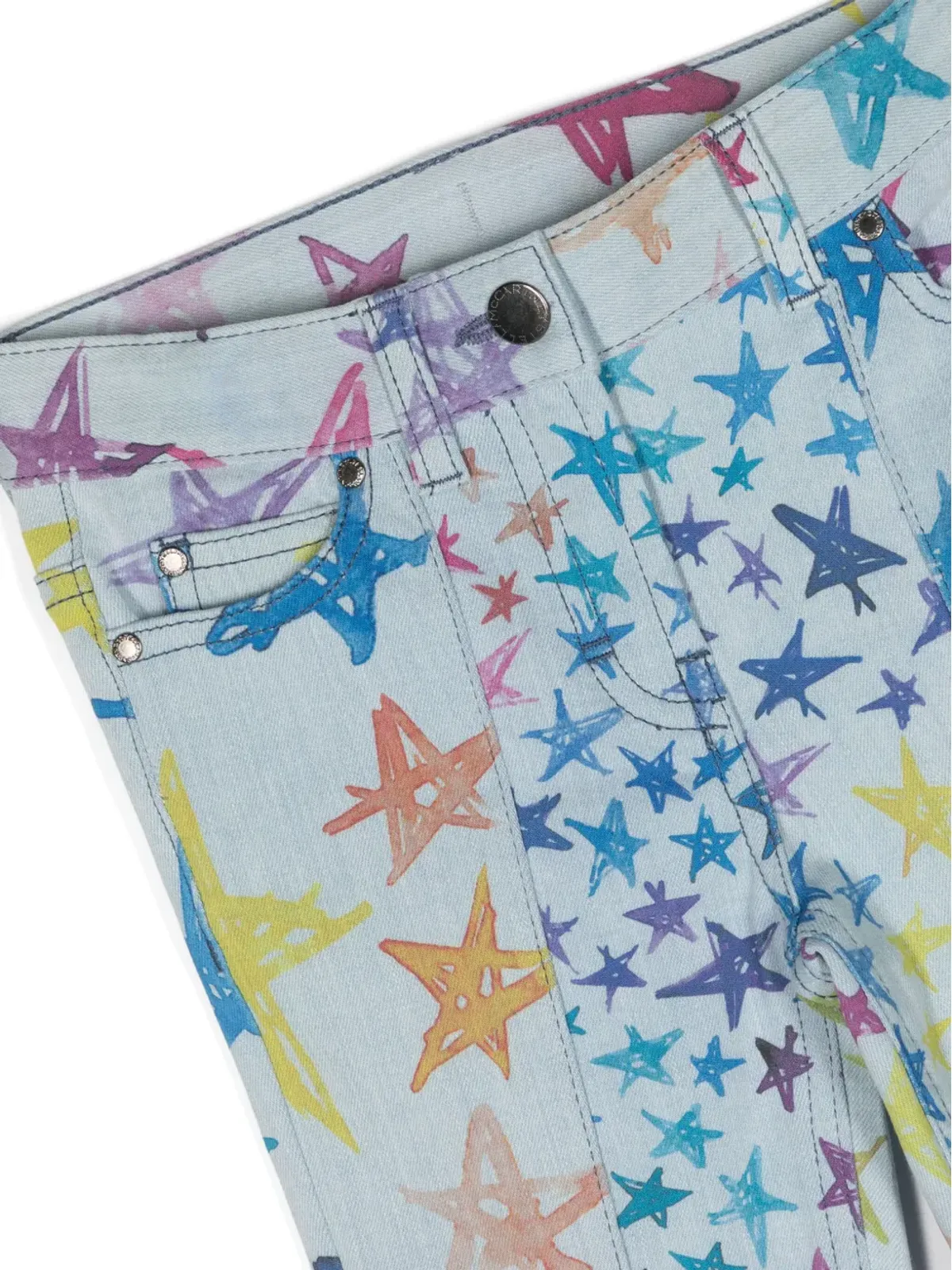 Stella McCartney Kids グラフィックプリントストレートジーンズ - 画像3