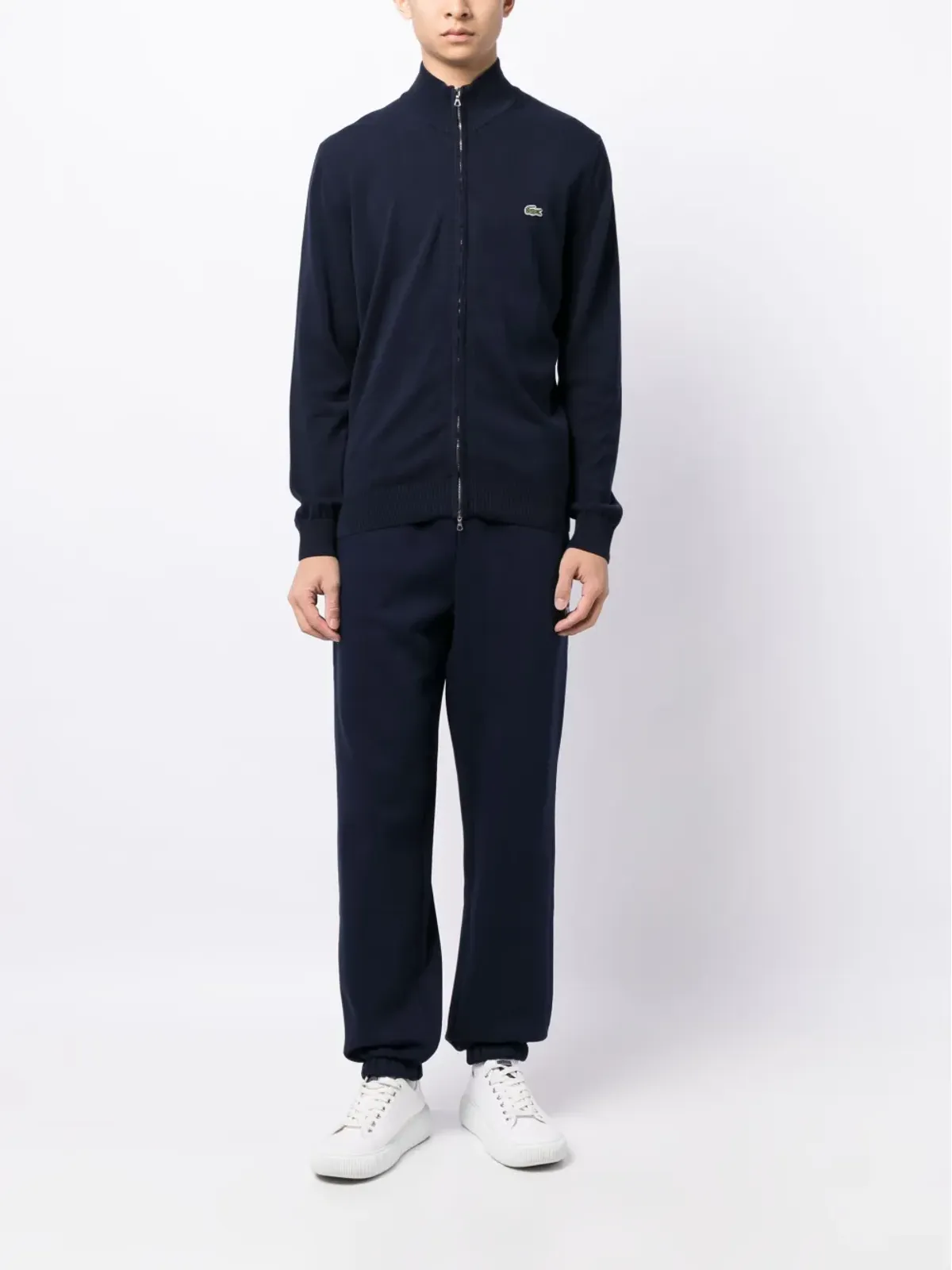 Lacoste クロコダイル ロゴパッチ カーディガン - 画像2