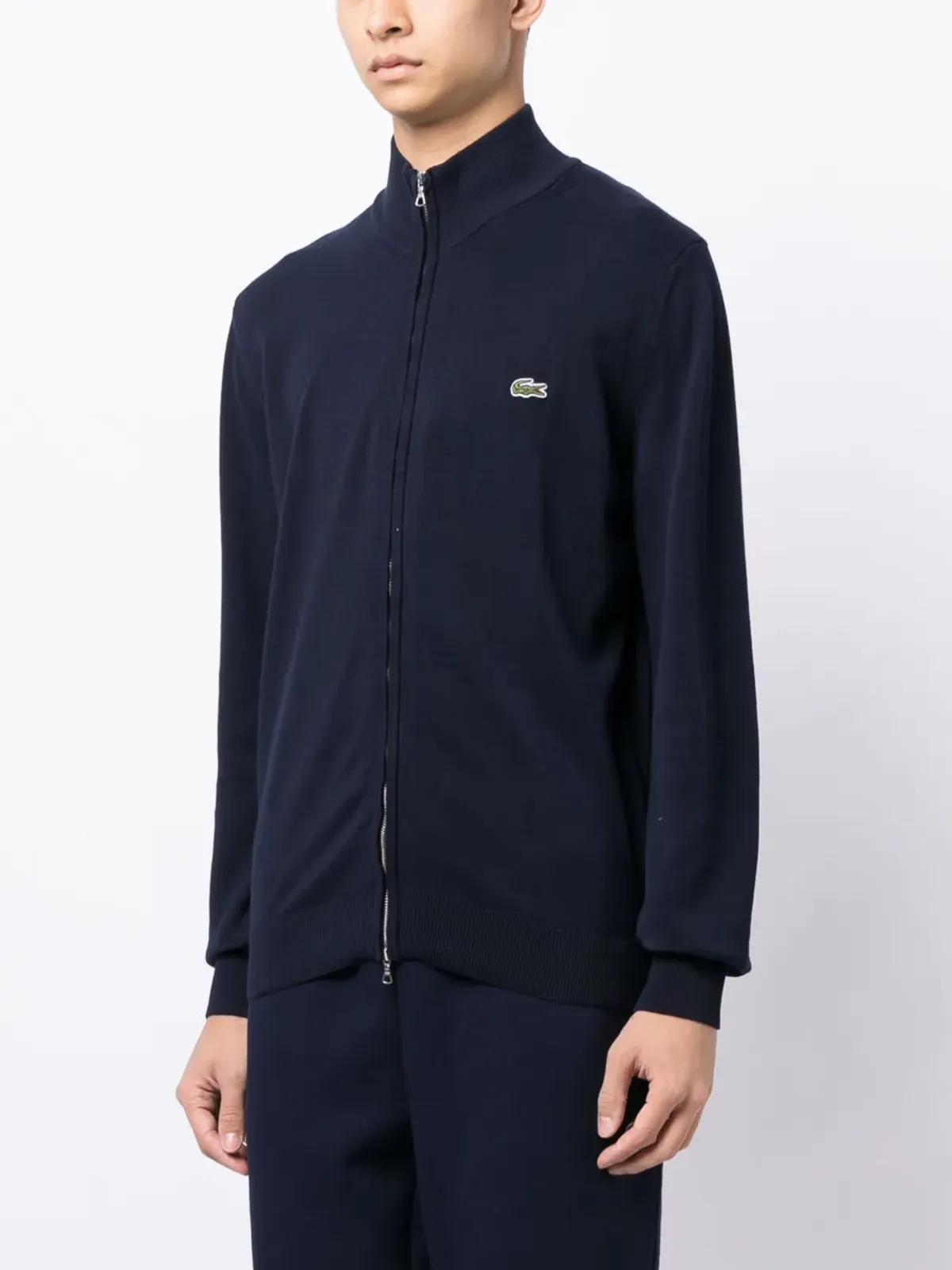 Lacoste クロコダイル ロゴパッチ カーディガン - 画像3
