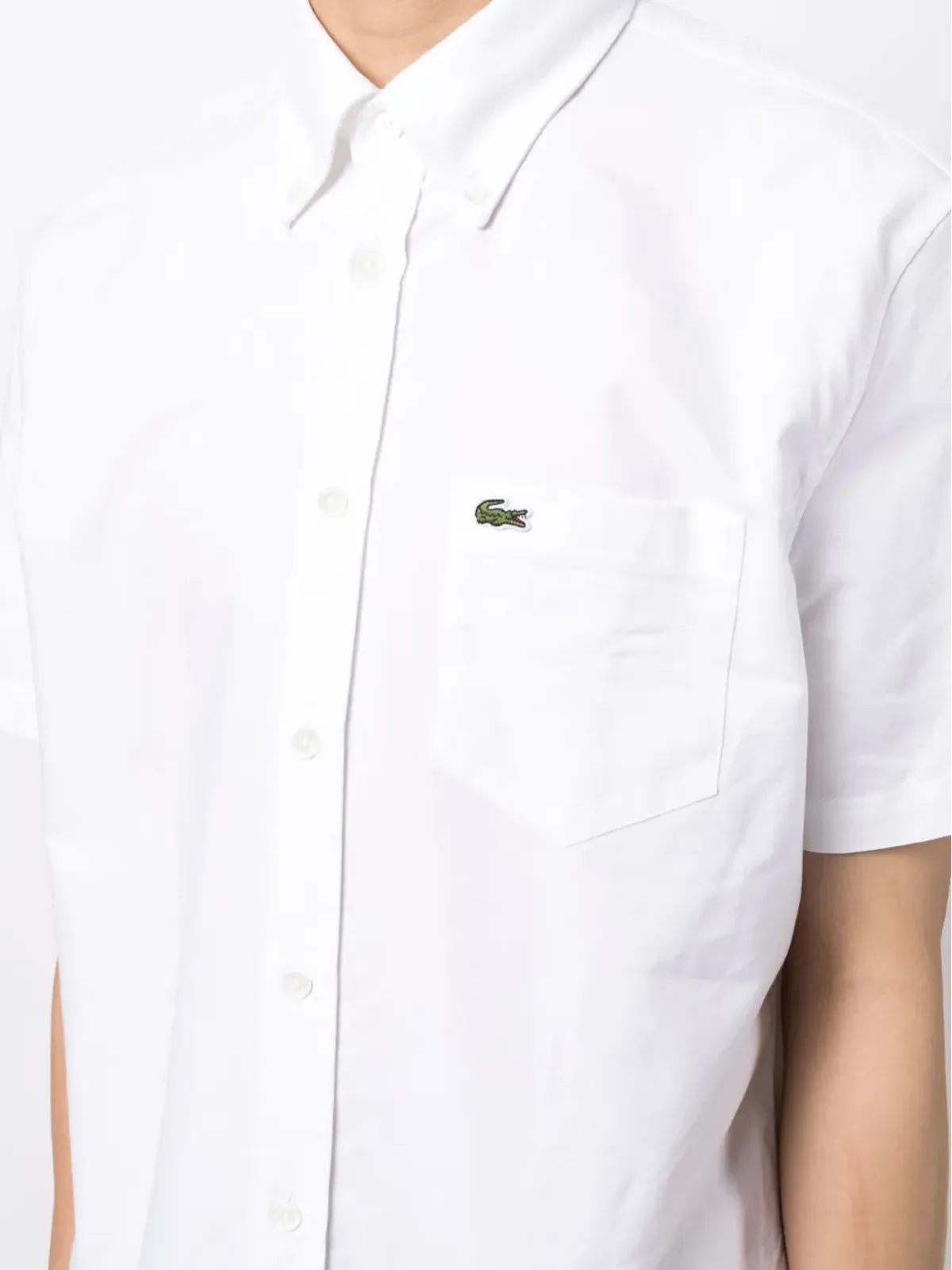 Lacoste クロコダイル ロゴパッチ 半袖シャツ - 画像5