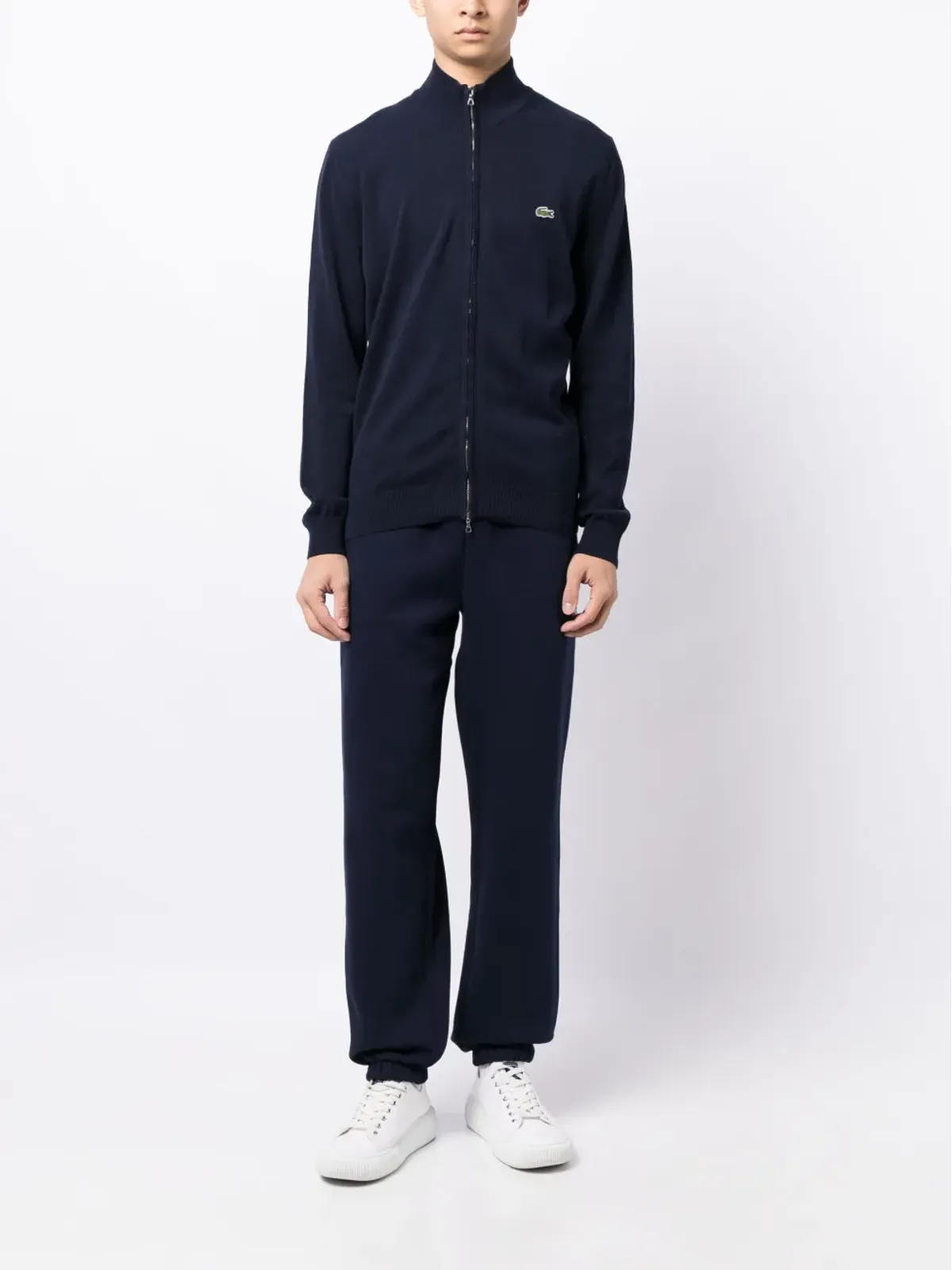 Lacoste クロコダイル ロゴパッチ付き フリース トラックパンツ - 画像2