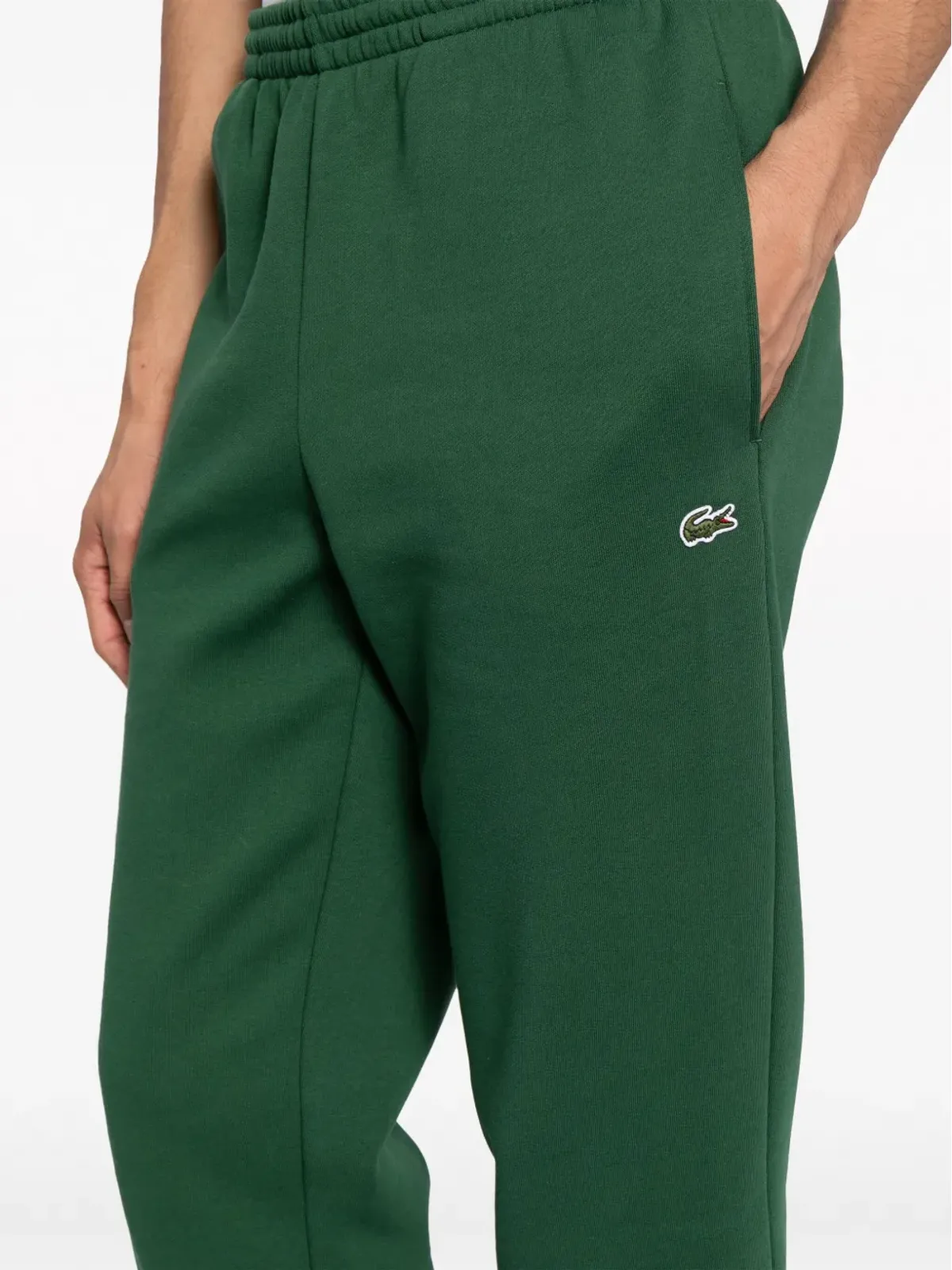 Lacoste ロゴパッチ コットン混紡 トラックパンツ - 画像5