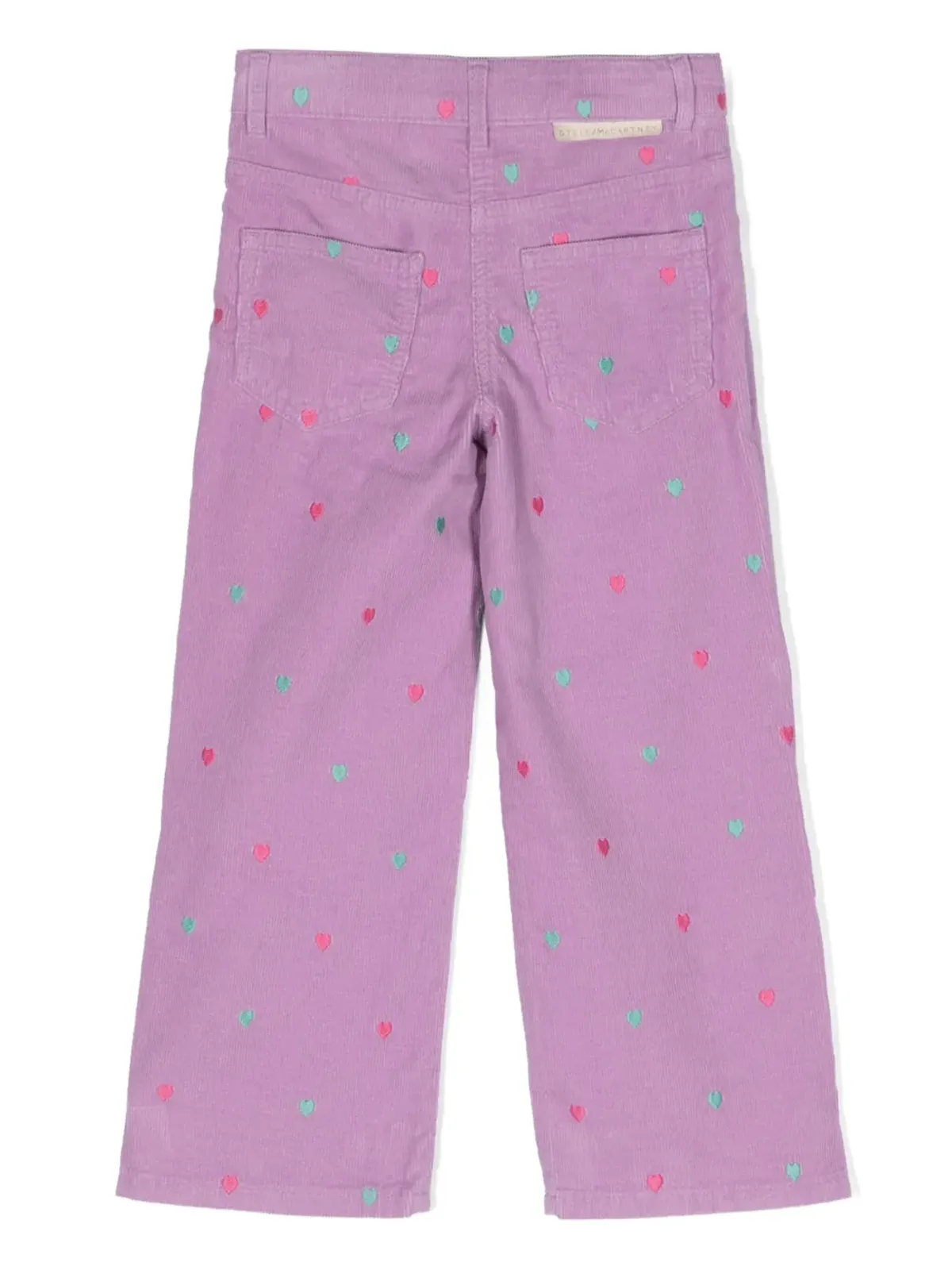 Stella McCartney Kids ハート刺繍 コーデュロイ トラウザー - 画像2