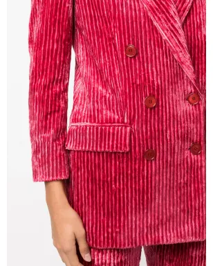 ISABEL MARANT Dita ダブルブレスト コーデュロイ ブレザー - Pink - サムネイル5