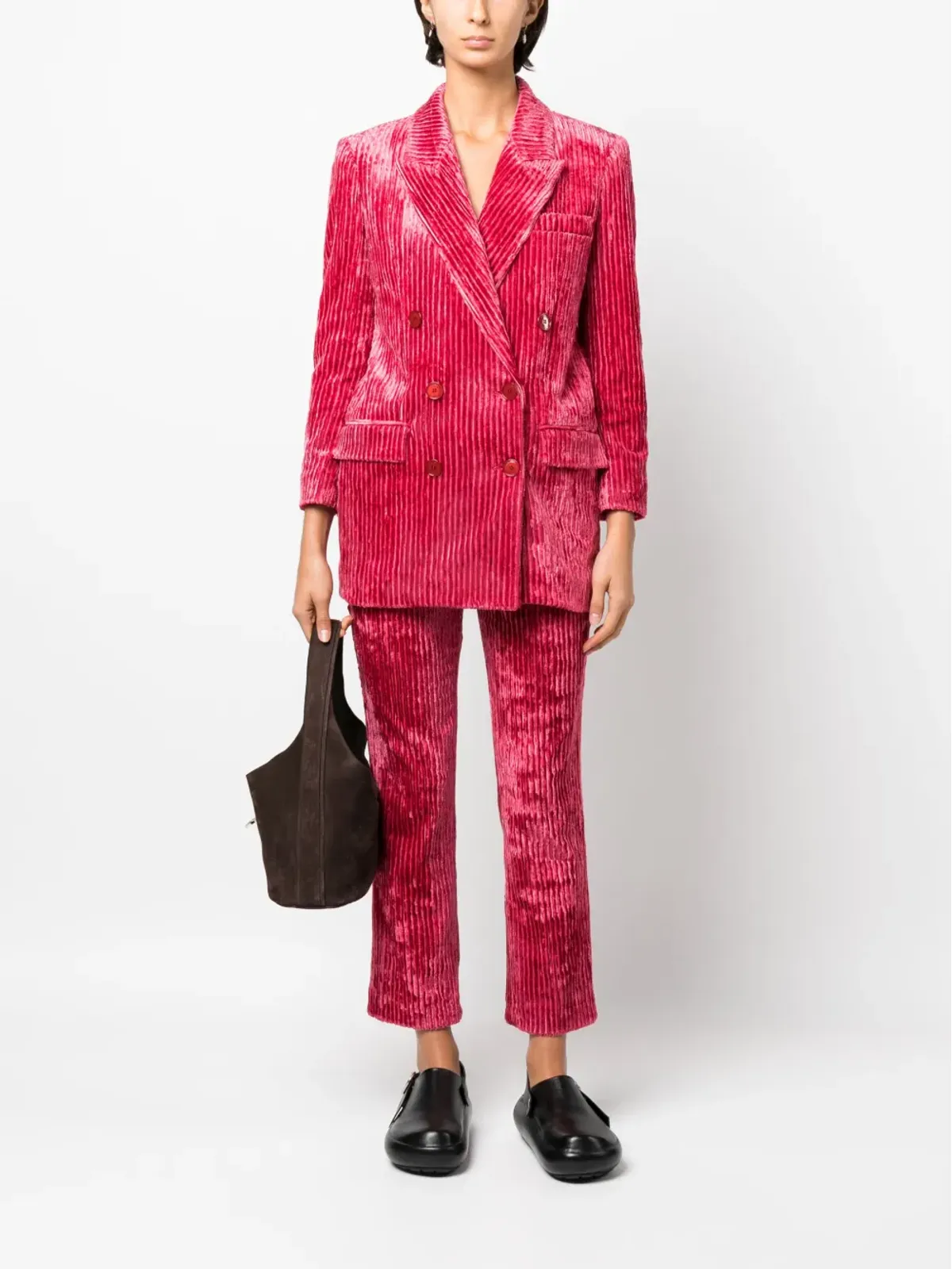 ISABEL MARANT Dita ダブルブレスト コーデュロイ ブレザー - Pink - 画像2