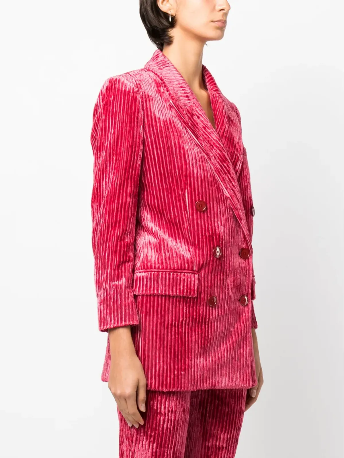 ISABEL MARANT Dita ダブルブレスト コーデュロイ ブレザー - Pink - 画像3