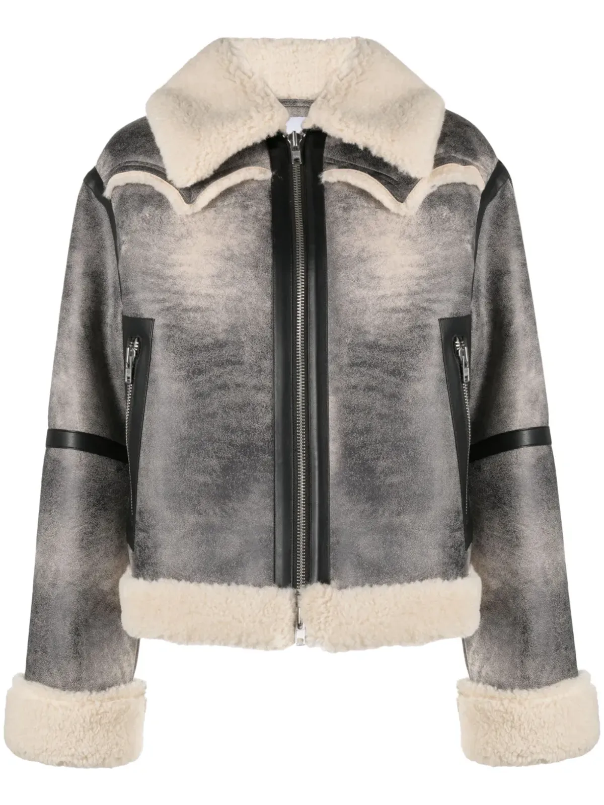 STAND STUDIO Lessie faux-shearling jacket - 画像1