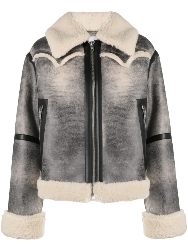 Stand Studio STAND STUDIO Lessie faux-shearling jacketの商品画像