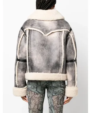 STAND STUDIO Lessie faux-shearling jacket - サムネイル4