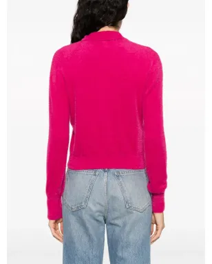 MOSCHINO JEANS ニット長袖ポロカラー ピンク - サムネイル4