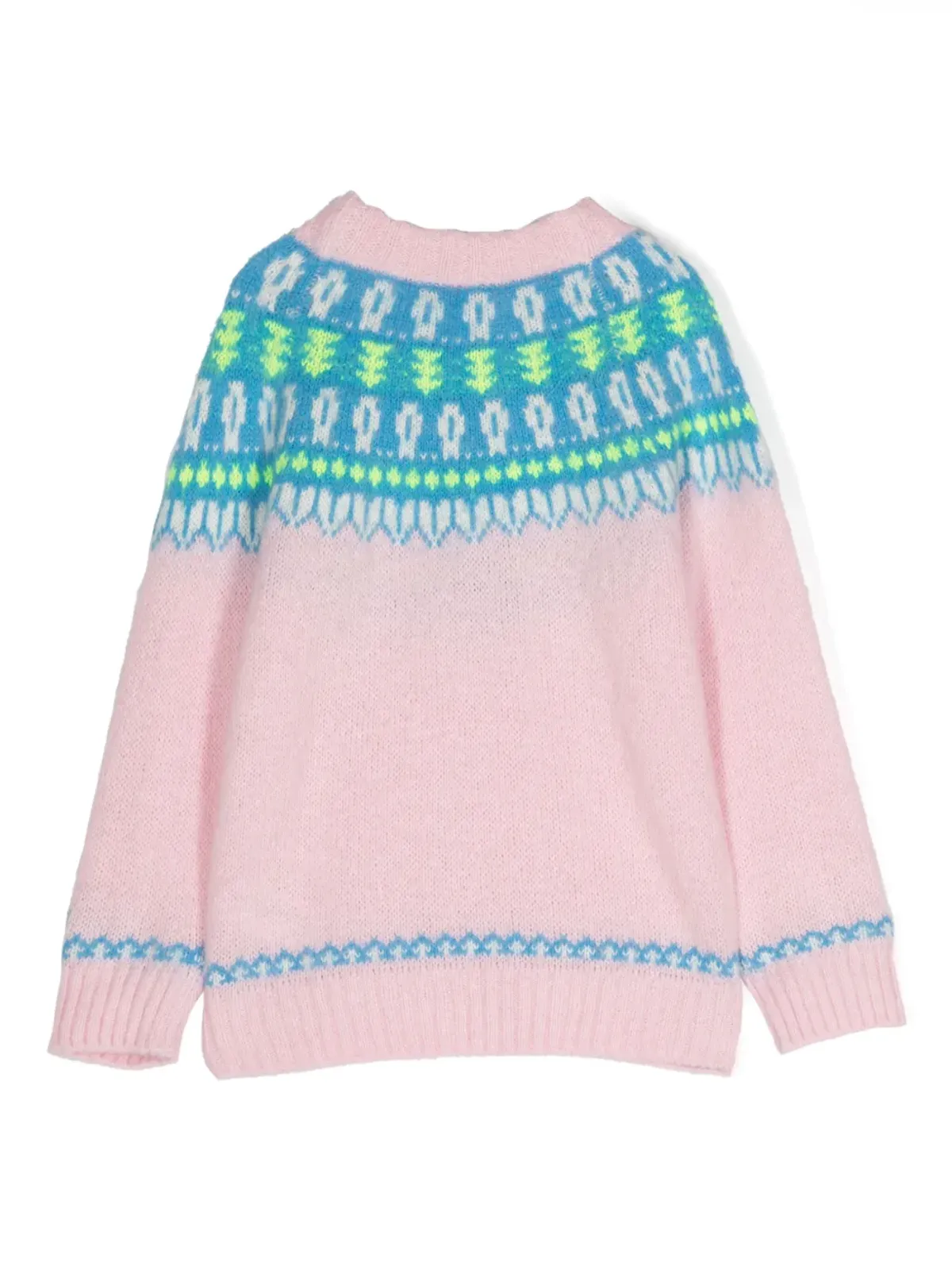 MC2 Saint Barth Kids Courma Fair Isle ジャンパー - ピンク - 画像2