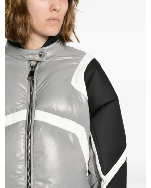 Khrisjoy Khris Crop Biker ダウンジャケット - グレー - サムネイル5