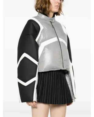 Khrisjoy Khris Crop Biker ダウンジャケット - グレー - サムネイル3
