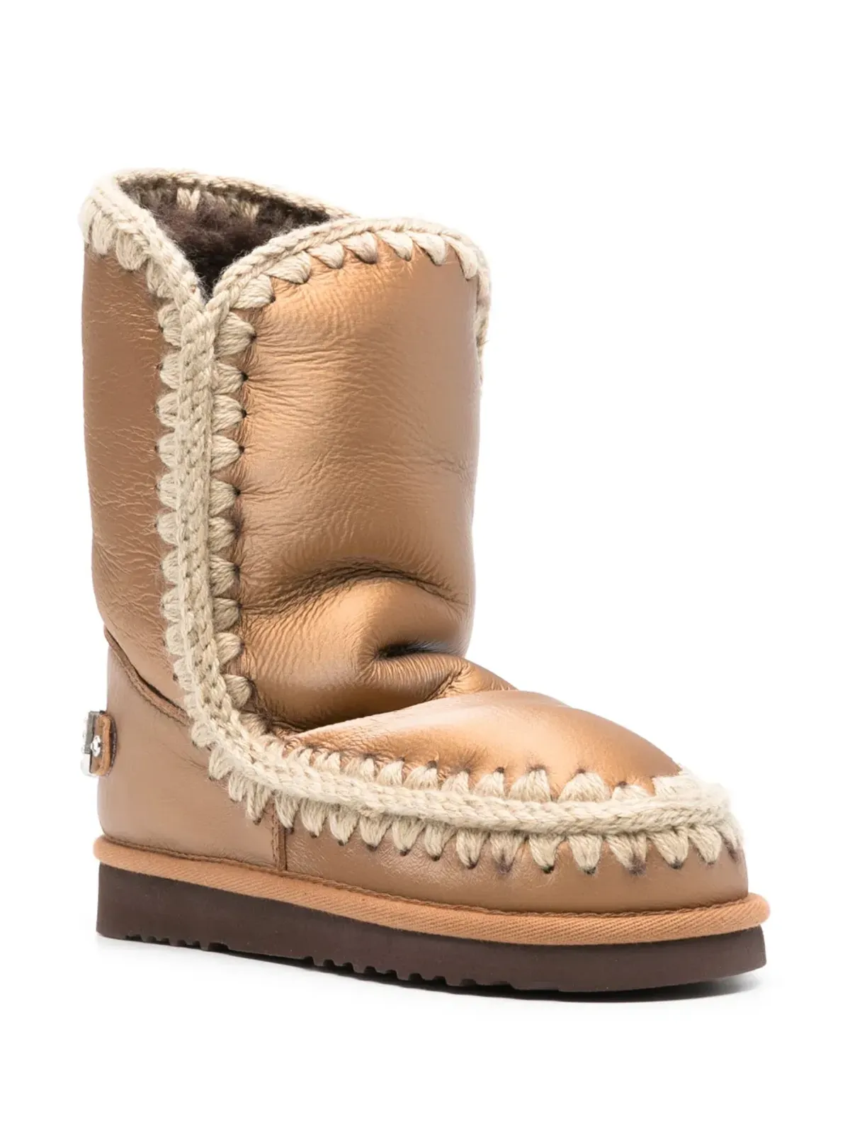 Mou Eskimo 24 rhinestone-embellished boots - Brown - 画像2