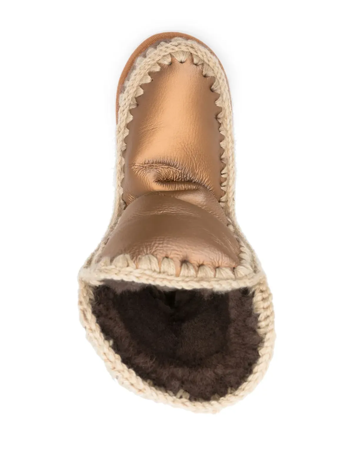 Mou Eskimo 24 rhinestone-embellished boots - Brown - 画像4