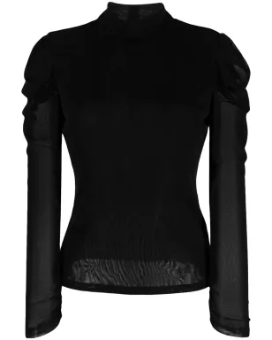 DVF Diane von Furstenberg Remy 半透明の寄せ感ブラウス - サムネイル1