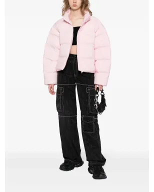 Alexander Wang 反射ロゴ入り クロップド ダウンジャケット - サムネイル2