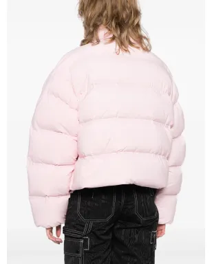 Alexander Wang 反射ロゴ入り クロップド ダウンジャケット - サムネイル4