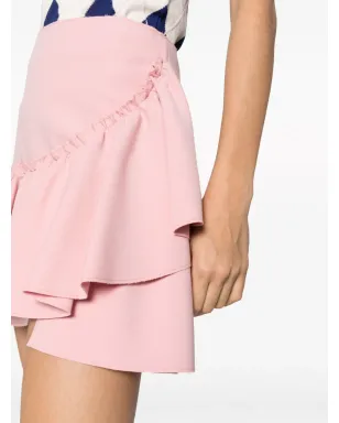 MSGM フリル付きハイウエストミニスカート - Pink - サムネイル5