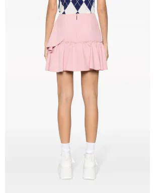 MSGM フリル付きハイウエストミニスカート - Pink - サムネイル4