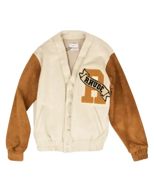 RHUDE ベージュ/タン系スエードボンバー ジャケット - サムネイル1