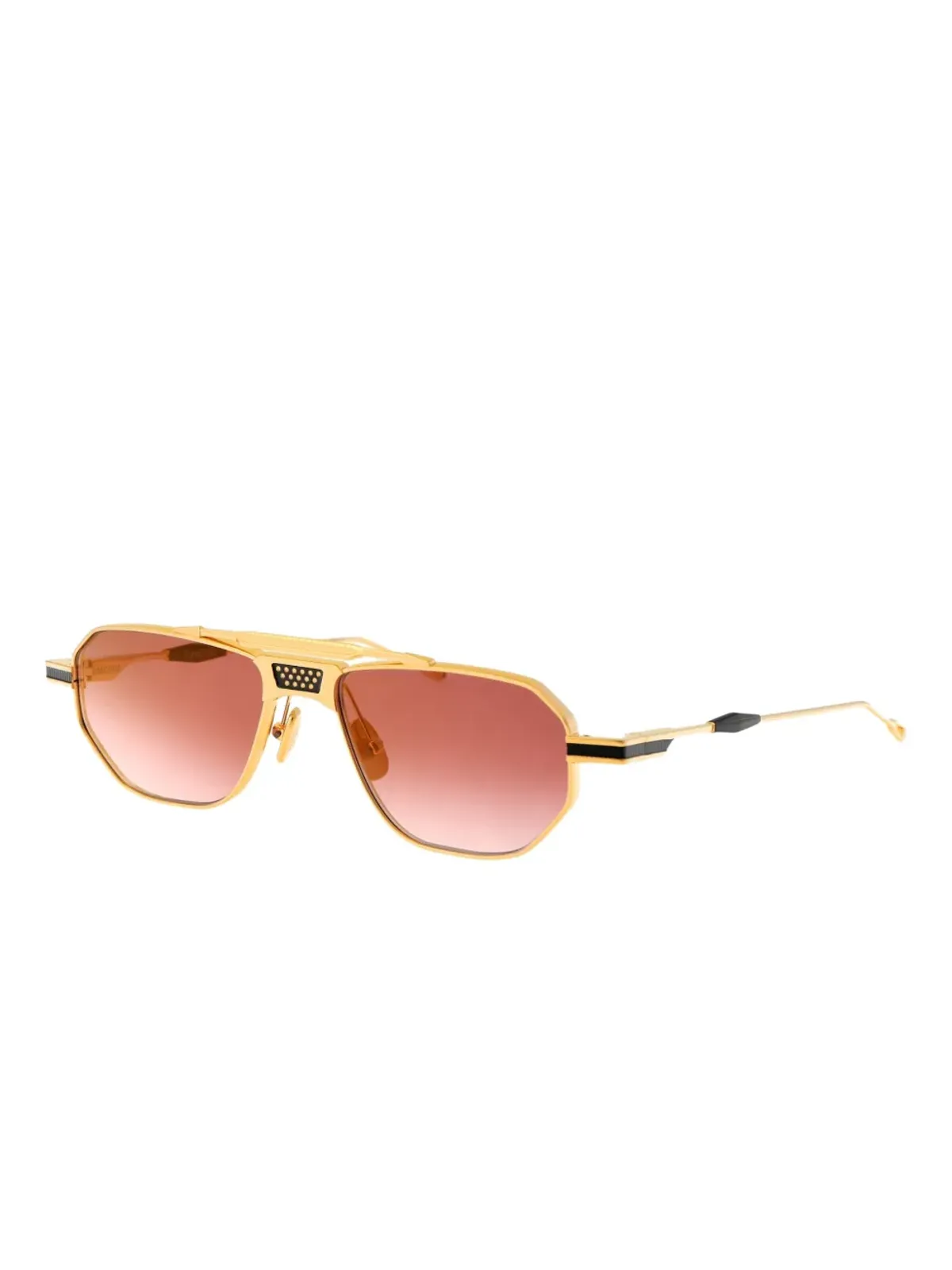 T Henri Eyewear ジオメトリックフレーム サングラス - ゴールド - 画像2