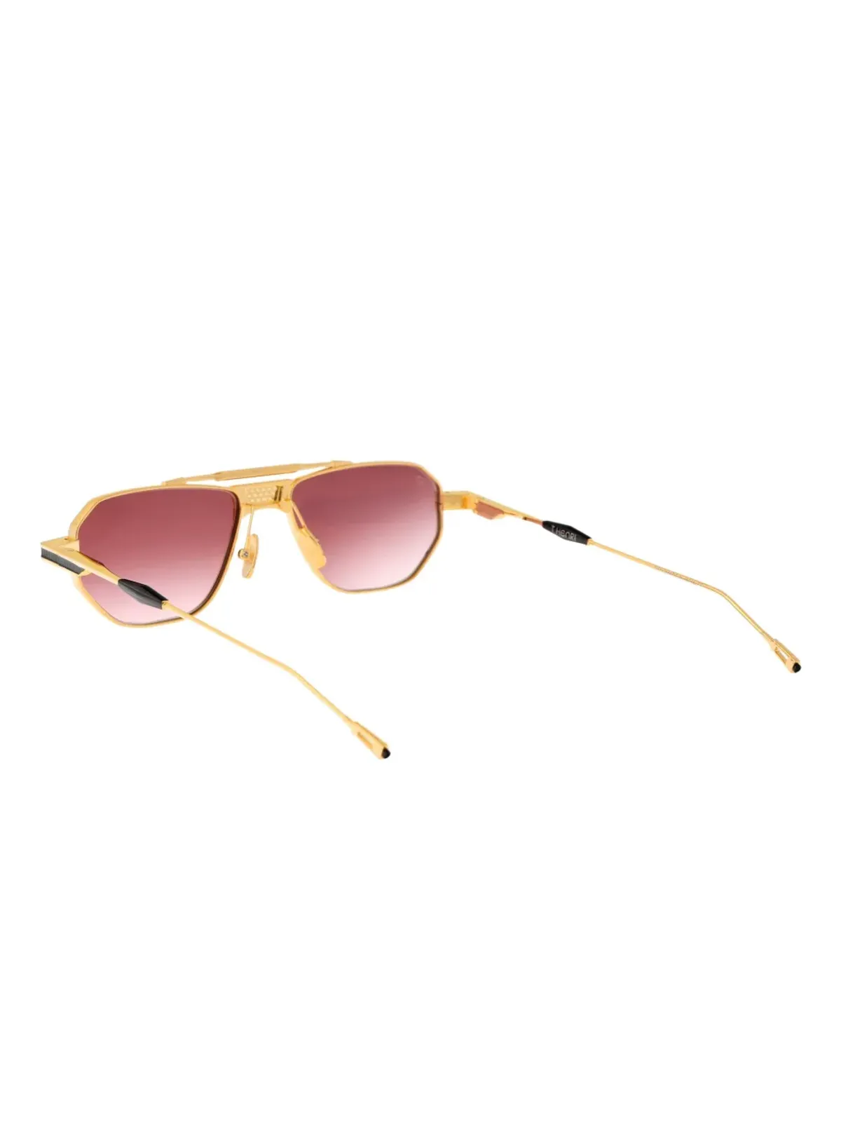 T Henri Eyewear ジオメトリックフレーム サングラス - ゴールド - 画像3