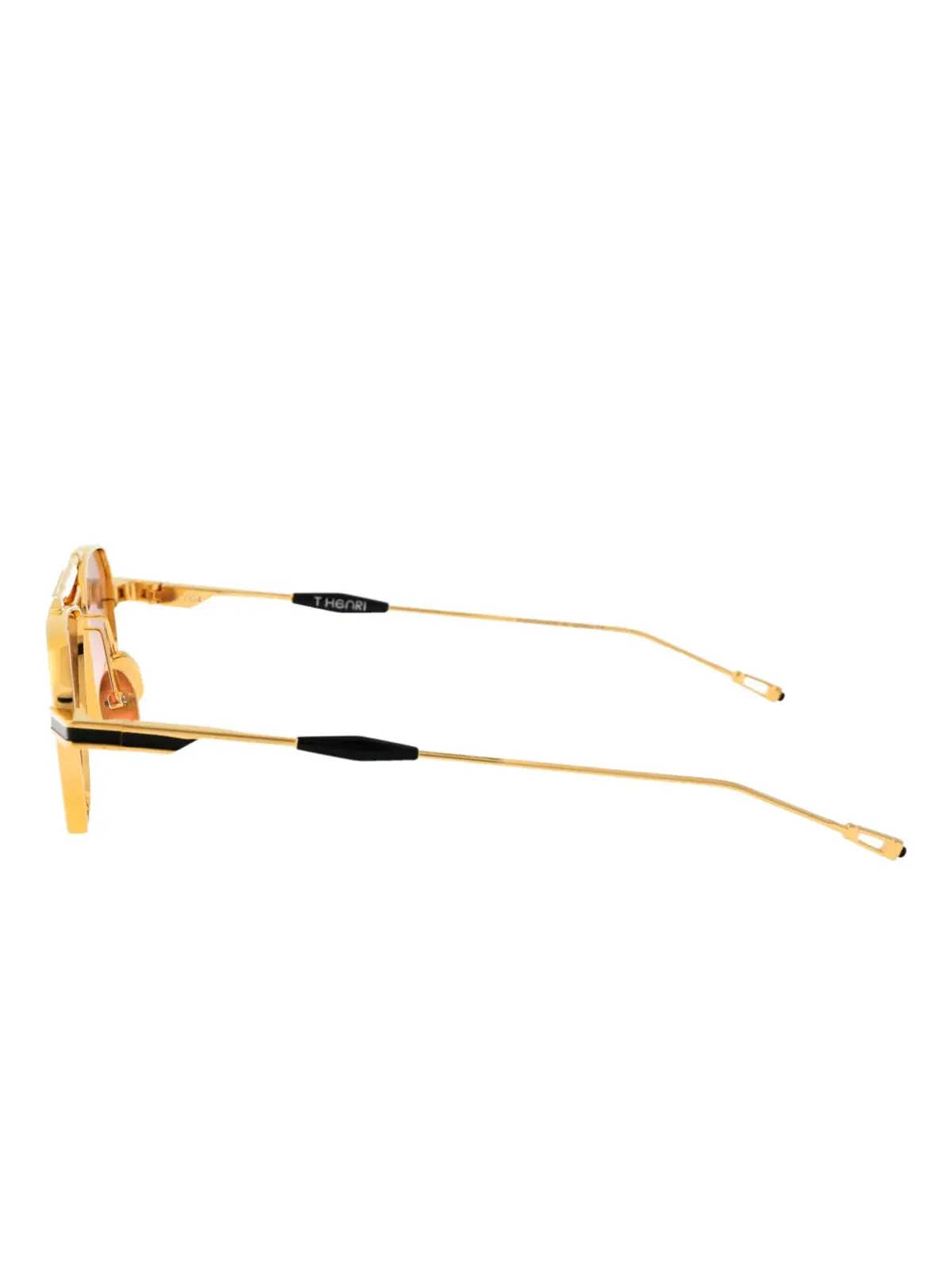 T Henri Eyewear ジオメトリックフレーム サングラス - ゴールド - 画像4