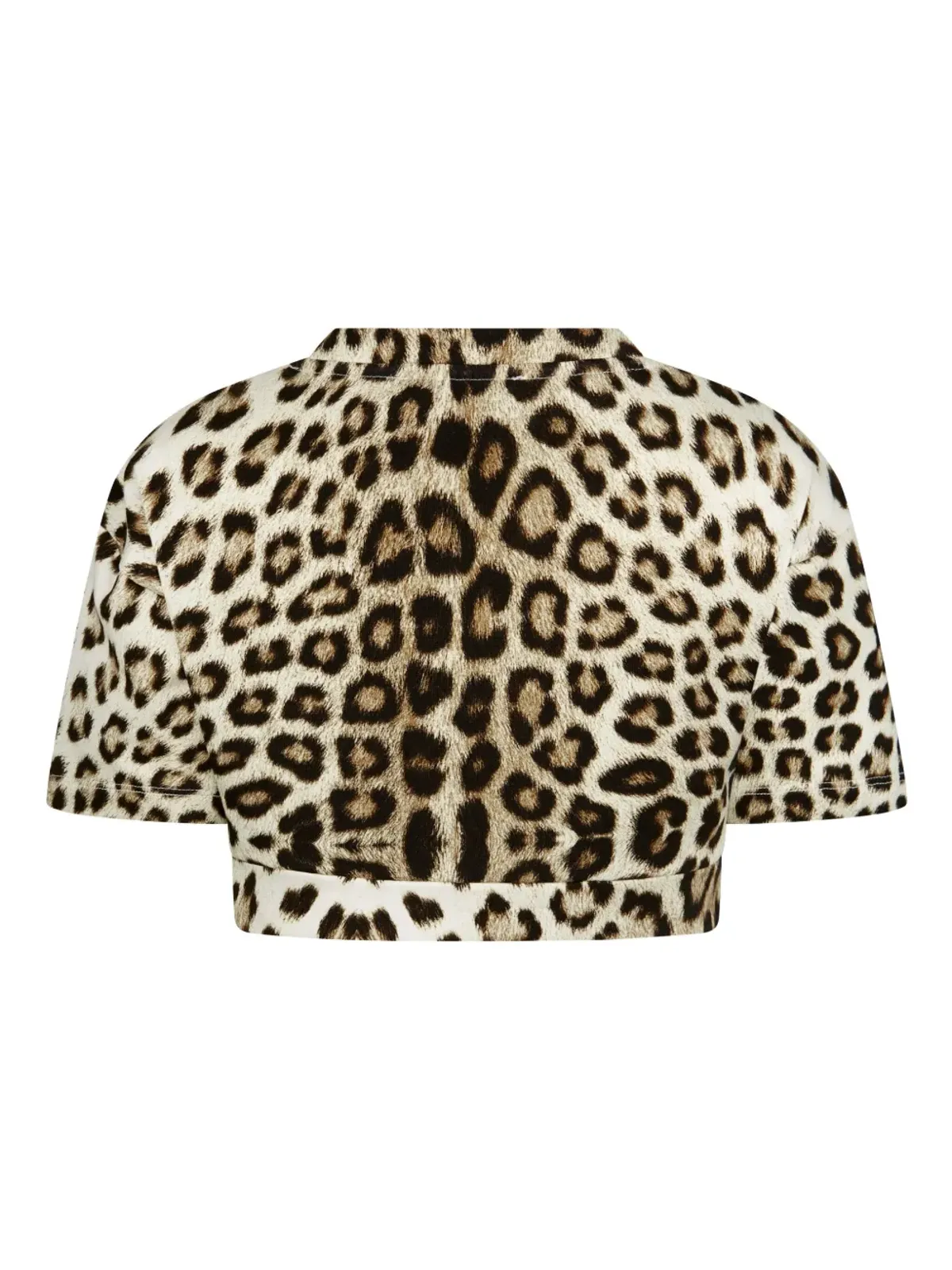 Roberto Cavalli Junior 動物柄コットン クロップトップ - 画像2