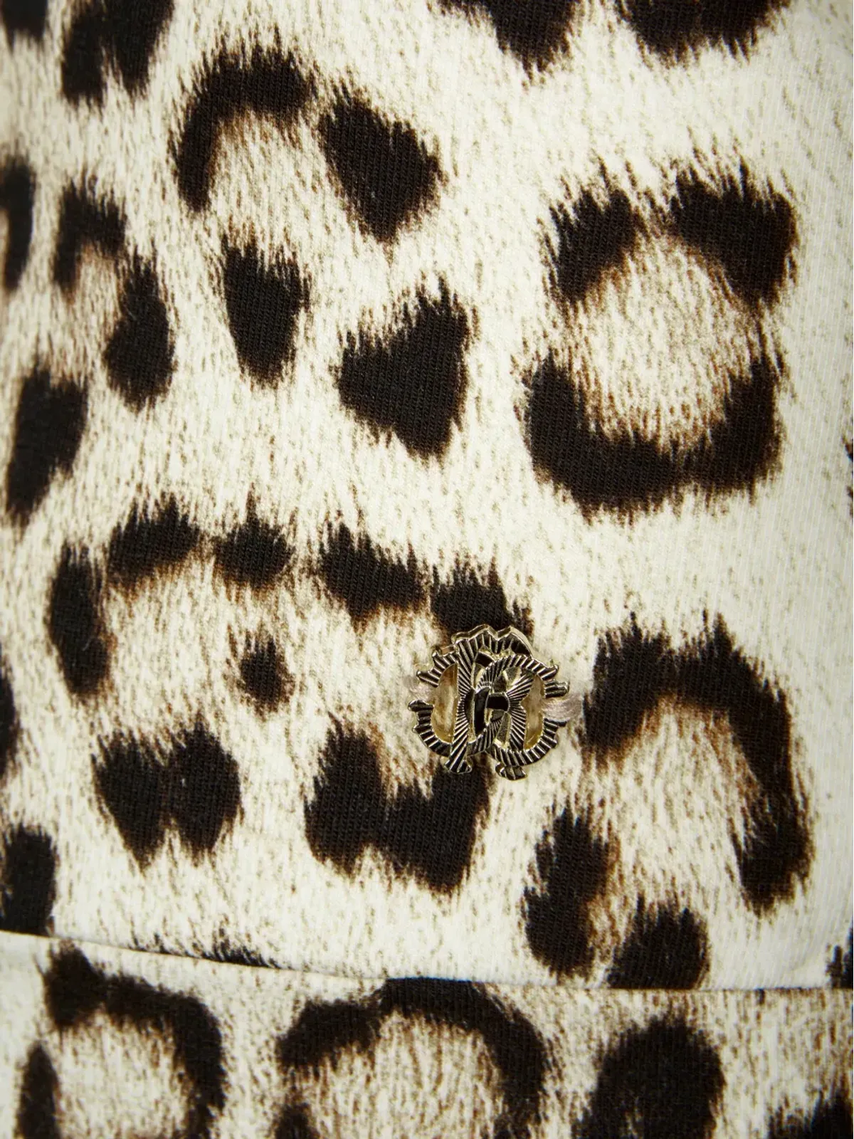 Roberto Cavalli Junior 動物柄コットン クロップトップ - 画像3