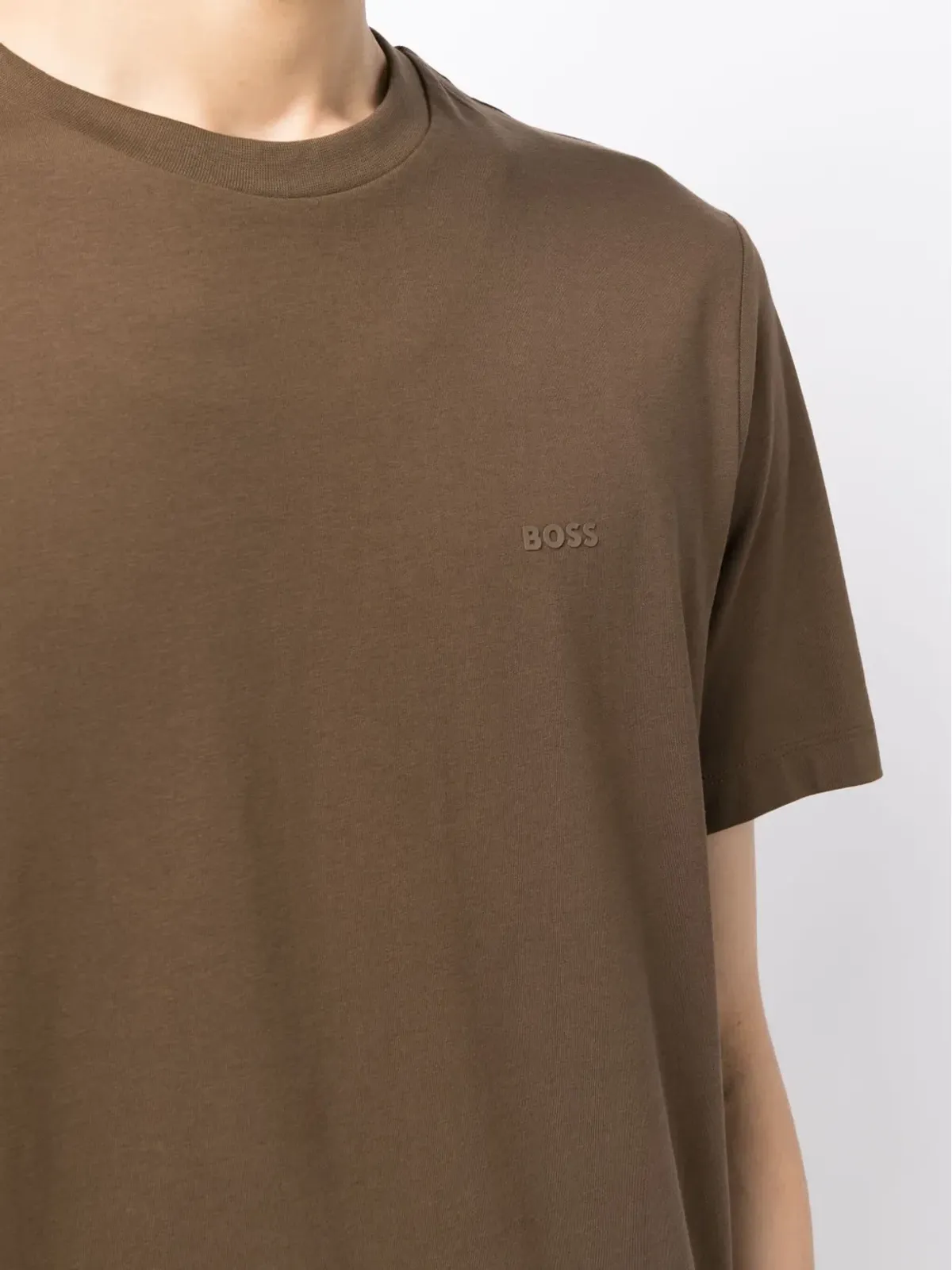 BOSS ロゴプリント クルーネック Tシャツ - 画像5