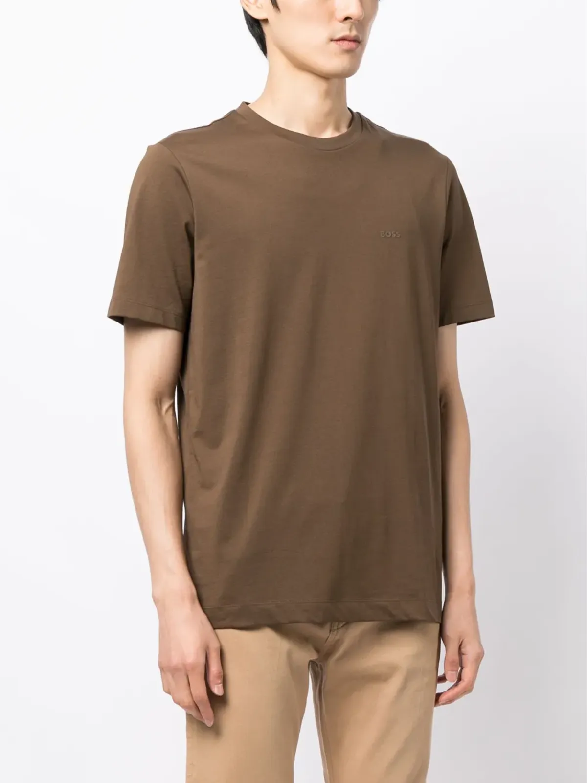 BOSS ロゴプリント クルーネック Tシャツ - 画像3