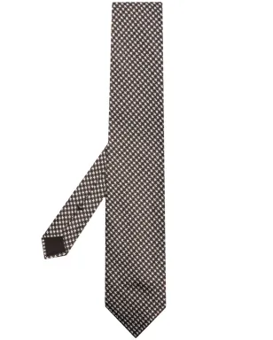 TOM FORD 柄入りジャカードシルクタイ - サムネイル1