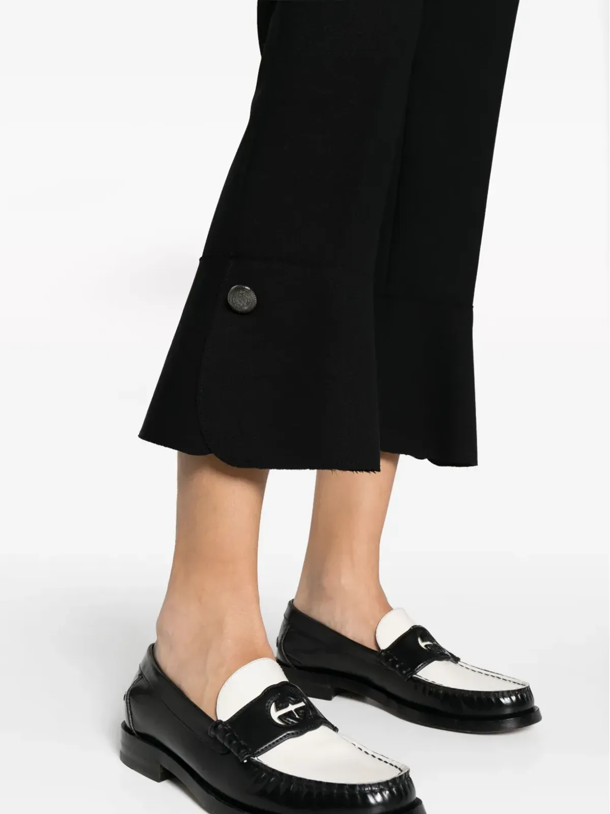 MSGM センタープレス ハイウエストパンツ - 画像5