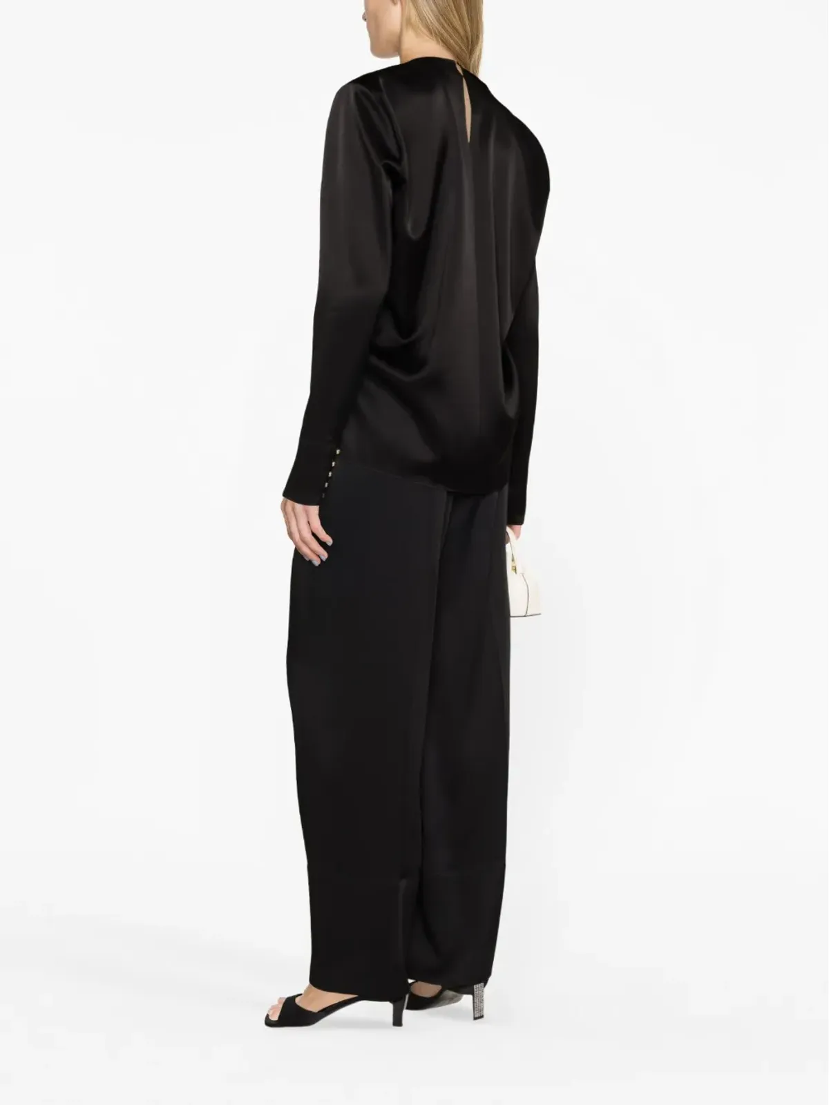 Lanvin ドレープ長袖ブラウス - 画像3