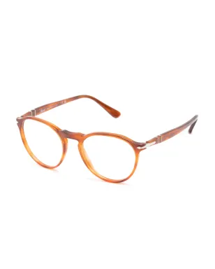 Persol べっ甲調 丸形フレーム眼鏡 - ブラウン - サムネイル2