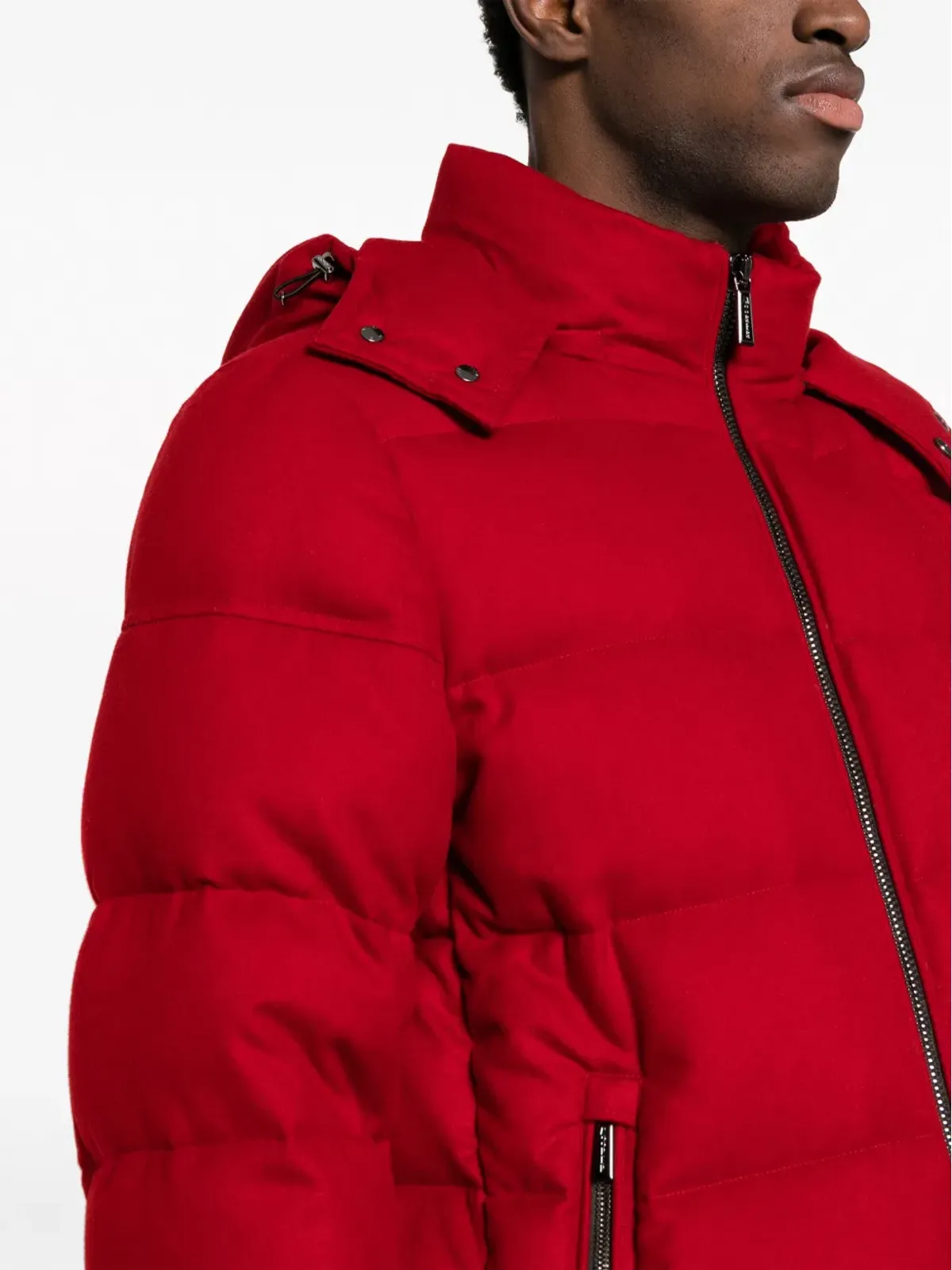 Moorer Brett hooded down jacket - Red - 画像5