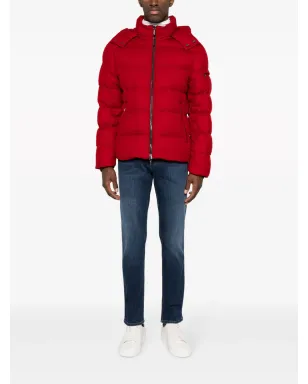 Moorer Brett hooded down jacket - Red - サムネイル2