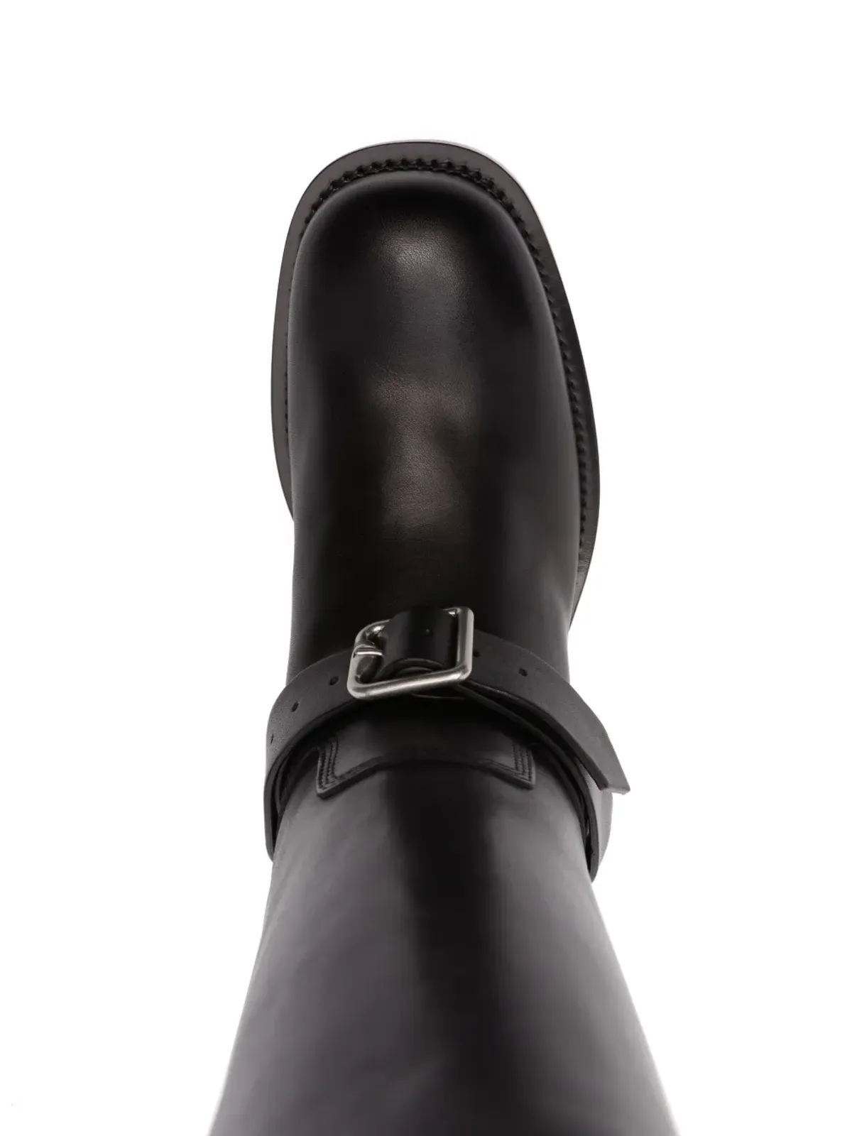 Burberry バックル付きレザーブーツ - 画像4