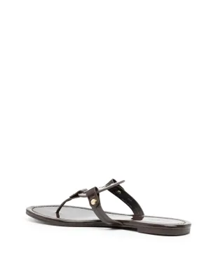 Tory Burch ミラー ロゴプレート レザーサンダル - サムネイル3