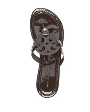 Tory Burch ミラー ロゴプレート レザーサンダル - サムネイル4