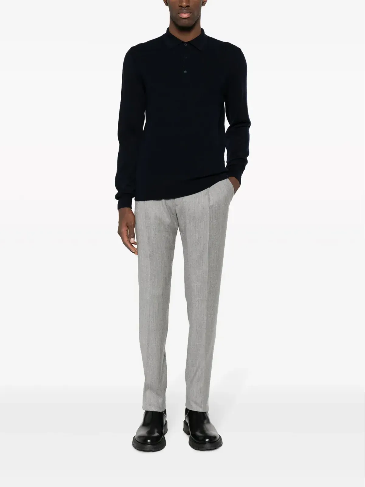 Corneliani ヴァージンウール ポロシャツ - 画像2