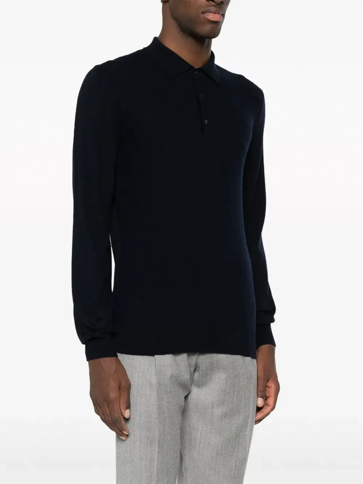 Corneliani ヴァージンウール ポロシャツ - 画像3
