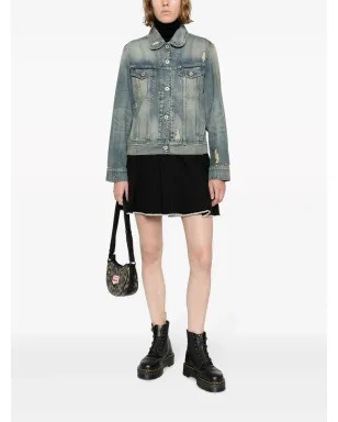 Kenzo ピーターパンカラーのダメージデニムジャケット - サムネイル2